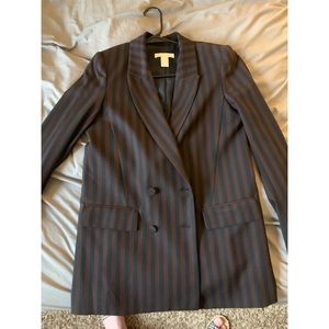 H&M Striped Blazer